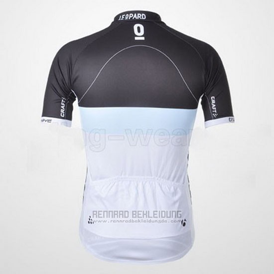 2011 Fahrradbekleidung Trek Leqpard Azurblau und Shwarz Trikot Kurzarm und Tragerhose